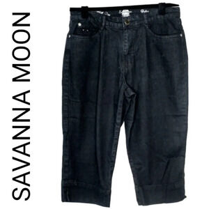 SAVANNA MOON CAPRIS - BLACK